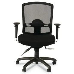 Alera Office Chairs<Etros Series Mesh Back Fabric Computer and Desk Chair, Black (ALEET4017)