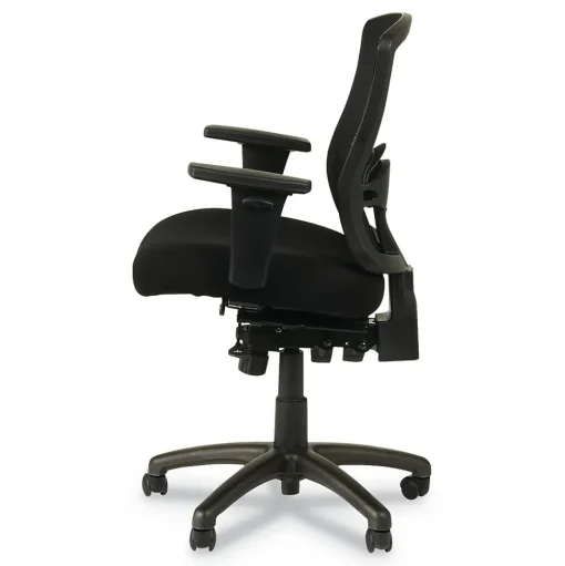 Alera Office Chairs<Etros Series Mesh Back Fabric Computer and Desk Chair, Black (ALEET4017)