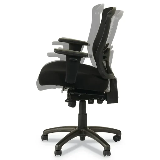 Alera Office Chairs<Etros Series Mesh Back Fabric Computer and Desk Chair, Black (ALEET4017)