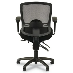 Alera Office Chairs<Etros Series Mesh Back Fabric Computer and Desk Chair, Black (ALEET4017)