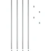 Alera Shelving<Extra Industrial Shelving Stackable Posts, Silver