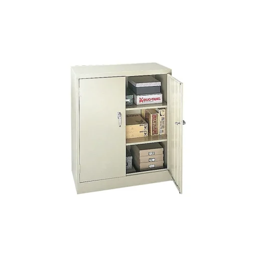 Alera Storage Cabinets<Fixed Shelf Storage Cabinet, Putty, 2-Shelf (80406)