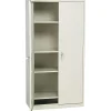 Alera Storage Cabinets<Fixed Shelf Storage Cabinet, Putty, 4-Shelf, 36"W x 18"D x 72"H (ALECM7218PY)