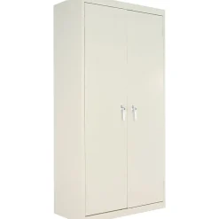 Alera Storage Cabinets<Fixed Shelf Storage Cabinet, Putty, 4-Shelf, 36"W x 18"D x 72"H (ALECM7218PY)