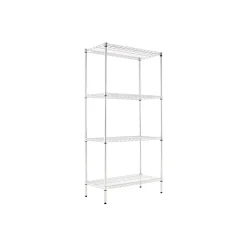 Alera Shelving<® Industrial Wire Shelving Starter Set, 36Wx18"D, Silver