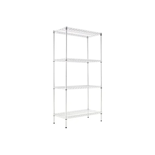 Alera Shelving<® Industrial Wire Shelving Starter Set, 36Wx18"D, Silver