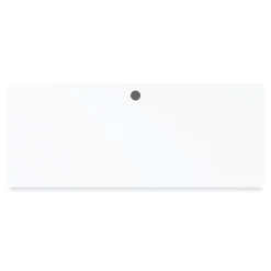 Alera Computer Desks<Modern Teacher Series 60"W Pedestal Desk, White/Silver (MSD6024WH)