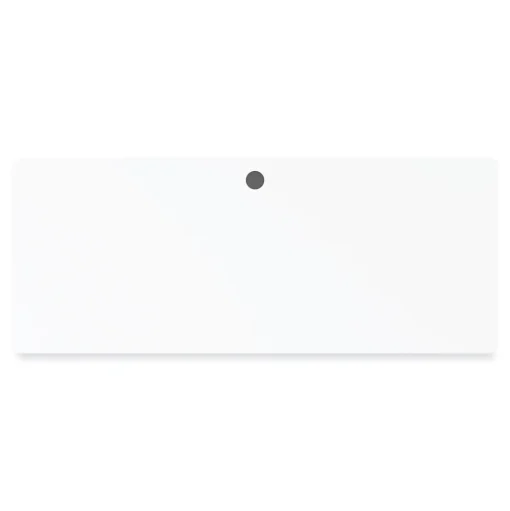 Alera Computer Desks<Modern Teacher Series 60"W Pedestal Desk, White/Silver (MSD6024WH)