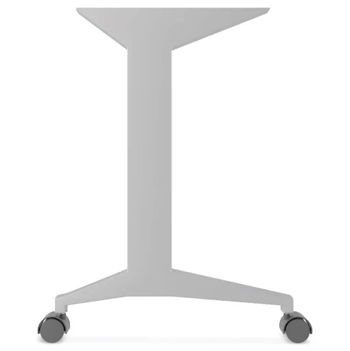 Alera Computer Desks<Modern Teacher Series 60"W Pedestal Desk, White/Silver (MSD6024WH)