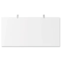 Alera Computer Desks<Modern Teacher Series 60"W Pedestal Desk, White/Silver (MSD6024WH)