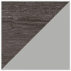Alera Computer Desks<Modern Teacher Series 60"W Pedestal Desk, Charcoal Woodgrain/Gray (MSD6024CH)