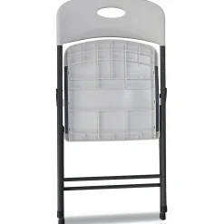 Alera Folding & Stacking<Resin Office Folding Chair, White, 4/Carton (ALEFR9402)