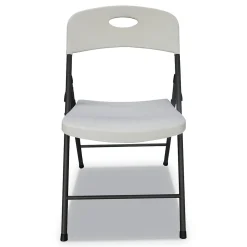 Alera Folding & Stacking<Resin Office Folding Chair, White, 4/Carton (ALEFR9402)