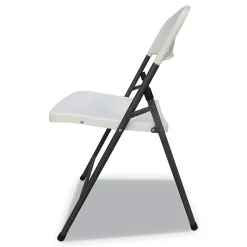 Alera Folding & Stacking<Resin Office Folding Chair, White, 4/Carton (ALEFR9402)