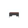 Alera Corner Desks<60"W Double Pedestal Desk, Mocha/Black (ALEHSD6030BM)