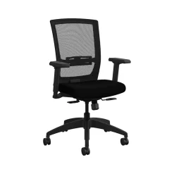 Allsteel Office Chairs<Quip Ergonomic Mesh Back Swivel Task Chair, Black/Carbon (STNOBLK)