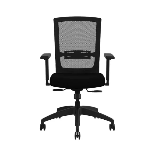 Allsteel Office Chairs<Quip Ergonomic Mesh Back Swivel Task Chair, Black/Carbon (STNOBLK)