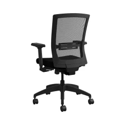 Allsteel Office Chairs<Quip Ergonomic Mesh Back Swivel Task Chair, Black/Carbon (STNOBLK)