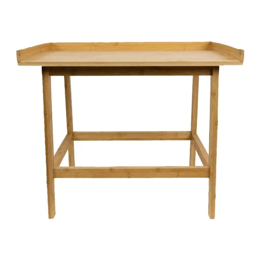 Alpha QuickFind Storage Cabinets<19" Bamboo Cabinet Stand with 1 Shelf, Brown (196852)