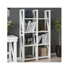 Ameriwood Bookcases<Crestwood 60"H 8-Shelf Bookcase, White (4465013COM)