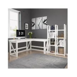 Ameriwood Bookcases<Crestwood 60"H 8-Shelf Bookcase, White (4465013COM)