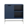 Ameriwood Bookcases<Modine 30"H 2-Shelf Bookcase with Adjustable Shelf, Navy (3483837COM)
