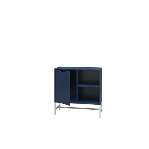 Ameriwood Bookcases<Modine 30"H 2-Shelf Bookcase with Adjustable Shelf, Navy (3483837COM)