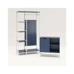Ameriwood Bookcases<Modine 30"H 2-Shelf Bookcase with Adjustable Shelf, Navy (3483837COM)