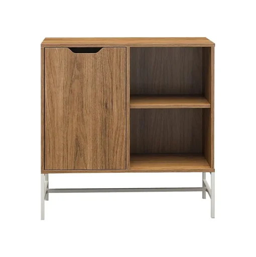 Ameriwood Bookcases<Modine 30"H 2-Shelf Bookcase with Adjustable Shelf, Walnut (3483905COM)