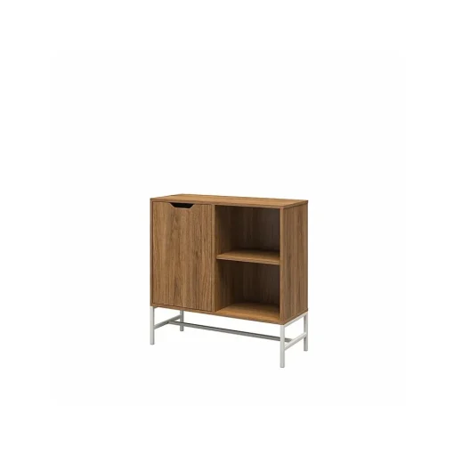 Ameriwood Bookcases<Modine 30"H 2-Shelf Bookcase with Adjustable Shelf, Walnut (3483905COM)