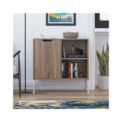 Ameriwood Bookcases<Modine 30"H 2-Shelf Bookcase with Adjustable Shelf, Walnut (3483905COM)