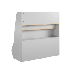 Ameriwood Bookcases<Tyler 36"H 5-Shelf Bookcase, Dove Gray Particle Board (4947412COM)