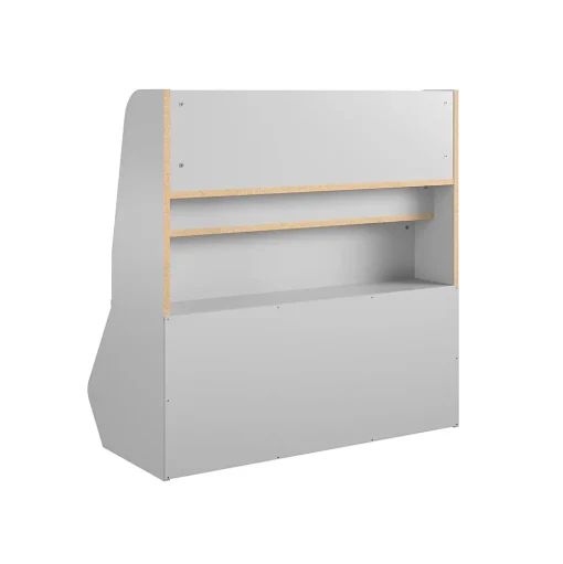 Ameriwood Bookcases<Tyler 36"H 5-Shelf Bookcase, Dove Gray Particle Board (4947412COM)