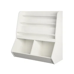Ameriwood Bookcases<Tyler 36"H 5-Shelf Bookcase, White Particle Board (4947013COM)