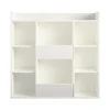 Ameriwood Bookcases<Tyler 40.8"H 9-Shelf Bookcase, White Particle Board (4865013COM)