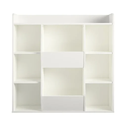 Ameriwood Bookcases<Tyler 40.8"H 9-Shelf Bookcase, White Particle Board (4865013COM)