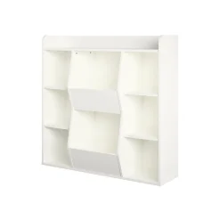 Ameriwood Bookcases<Tyler 40.8"H 9-Shelf Bookcase, White Particle Board (4865013COM)