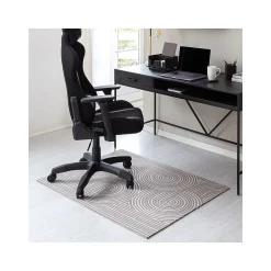 Anji Mountain Chair Mats<Rug'd Brixey Carpet & Hard Floor Chair Mat, 36" x 48", Beige/Gray (AMB9037)
