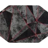 Anji Mountain Chair Mats<Rug'd Cracked Ice Carpet & Hard Floor Chair Mat, 36" x 48", Gray/Red (AMB9103)