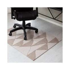 Anji Mountain Chair Mats<Rug'd Dormis Carpet & Hard Floor Chair Mat, 36" x 48", Brown/Beige Polyester (AMB9038)