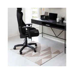 Anji Mountain Chair Mats<Rug'd Dormis Carpet & Hard Floor Chair Mat, 36" x 48", Brown/Beige Polyester (AMB9038)
