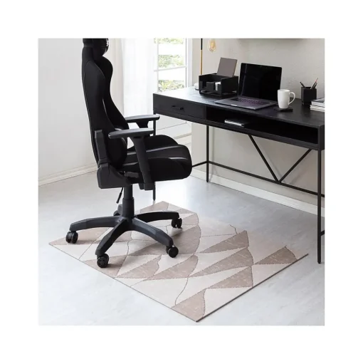 Anji Mountain Chair Mats<Rug'd Dormis Carpet & Hard Floor Chair Mat, 36" x 48", Brown/Beige Polyester (AMB9038)