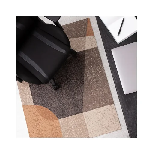 Anji Mountain Chair Mats<Rug'd Jasper Carpet & Hard Floor Chair Mat, 36" x 48", Multicolor Polyester (AMB9036)