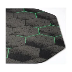 Anji Mountain Chair Mats<Rug'd Kaleidoscope Carpet & Hard Floor Chair Mat, 36" x 48", Gray/Green (AMB9110)