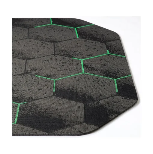 Anji Mountain Chair Mats<Rug'd Kaleidoscope Carpet & Hard Floor Chair Mat, 36" x 48", Gray/Green (AMB9110)