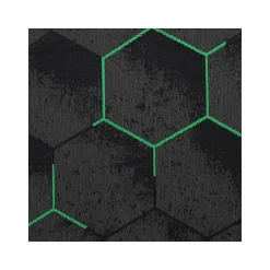Anji Mountain Chair Mats<Rug'd Kaleidoscope Carpet & Hard Floor Chair Mat, 36" x 48", Gray/Green (AMB9110)