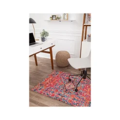 Anji Mountain Chair Mats<Rug'd Merida Carpet & Hard Floor Chair Mat, 36" x 48'', Low-Pile, Multicolored (AMB9001S)