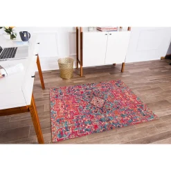 Anji Mountain Chair Mats<Rug'd Merida Carpet & Hard Floor Chair Mat, 36" x 48'', Low-Pile, Multicolored (AMB9001S)