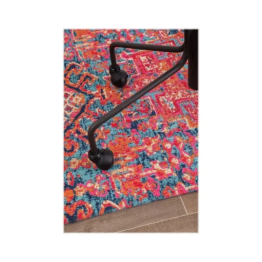 Anji Mountain Chair Mats<Rug'd Merida Carpet & Hard Floor Chair Mat, 36" x 48'', Low-Pile, Multicolored (AMB9001S)