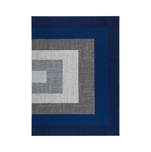Anji Mountain Chair Mats<Rug'd Ponca Carpet & Hard Floor Chair Mat, 36" x 48", Blue/Gray Polyester (AMB9039)